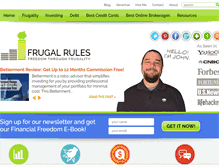 Tablet Screenshot of frugalrules.com